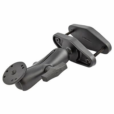 RAM® 4" Square Post Clamp Mount with Round AMPS Plate