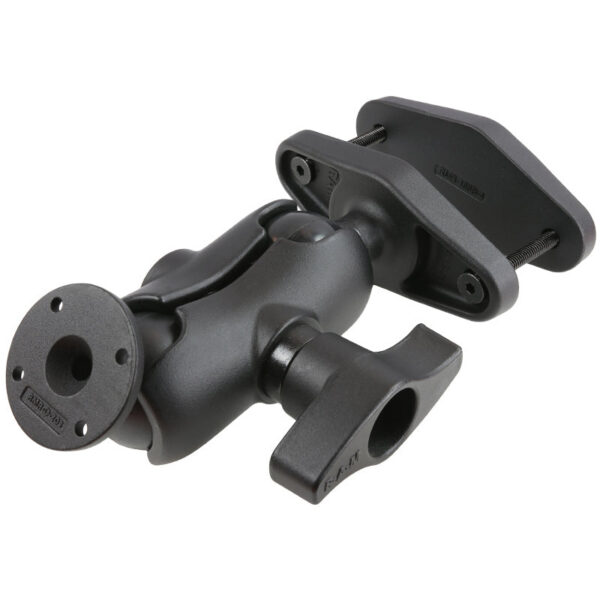 RAM® 4" Square Post Clamp Mount with Round AMPS Plate - D Size