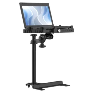 RAM No-Drill Laptop Mount for '20-26 Ford Police Interceptor Utility (with Tough-Tray III)